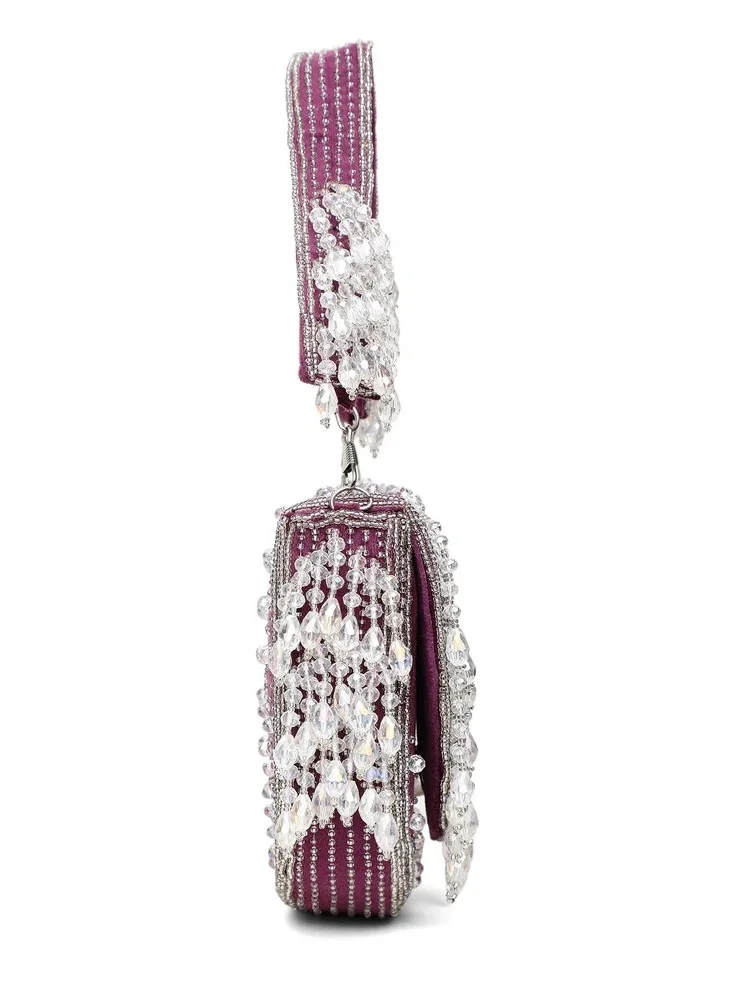 Harsha's Glam Clutches HGC Amethyst Cascade Bag