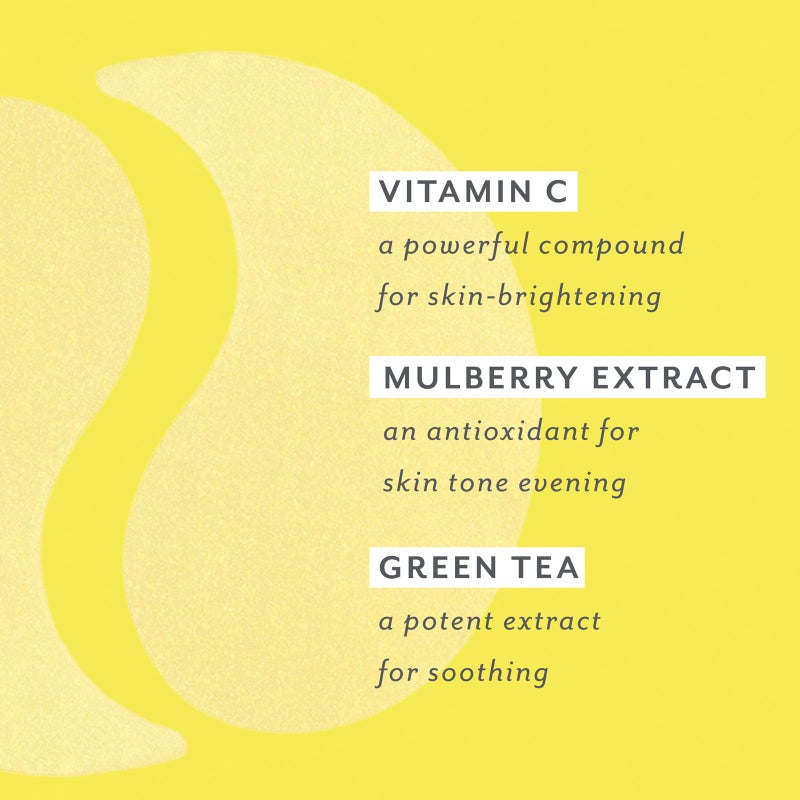 PATCHOLOGY Eye Mask, Brightening Under Eye Patches for Puffy Eyes and Dark Circles, Vitamin C Serum, Dark Circles Under Eye Treatment, Hydrating Eye Patches for women and men (5 Pairs) - Image 4