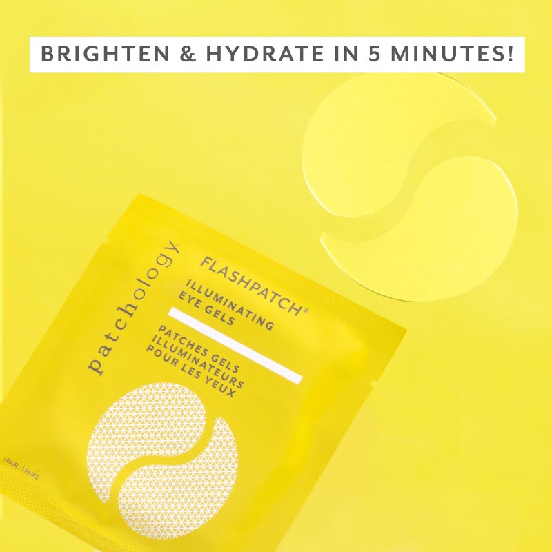 PATCHOLOGY Eye Mask, Brightening Under Eye Patches for Puffy Eyes and Dark Circles, Vitamin C Serum, Dark Circles Under Eye Treatment, Hydrating Eye Patches for women and men (5 Pairs) - Image 2