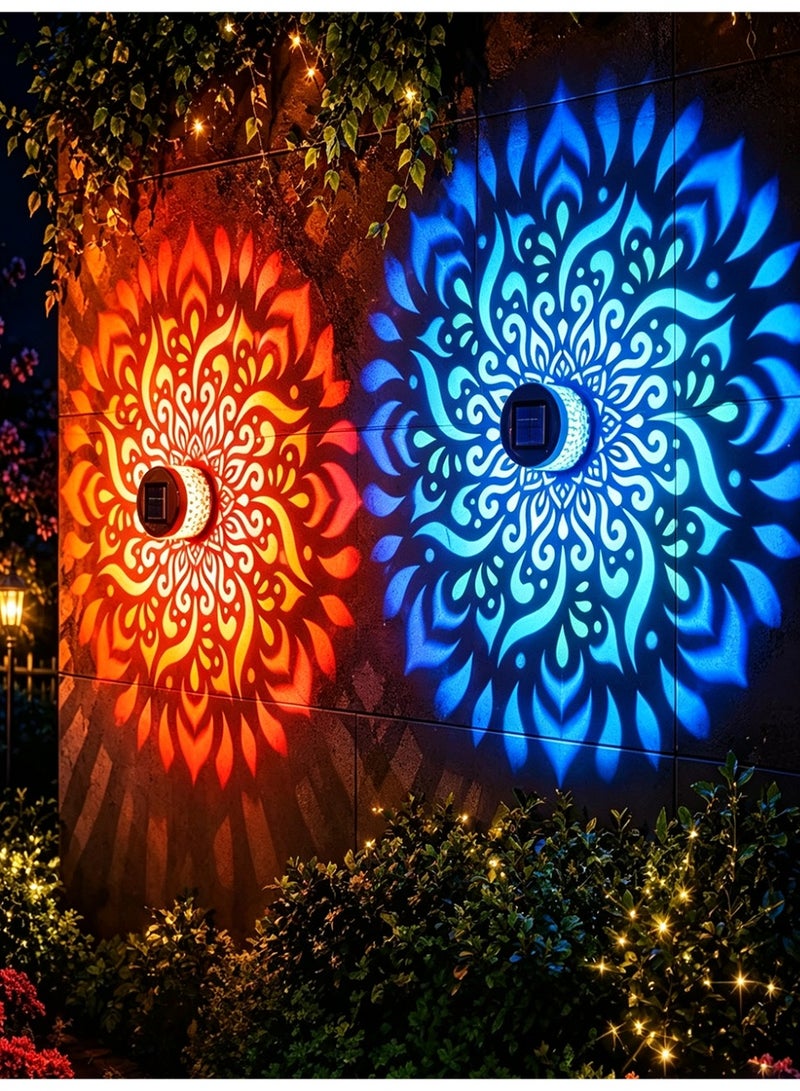 Solar Sunflower Mandala Outdoor Waterproof Decorative Light for Garden Fence Patio - Image 1