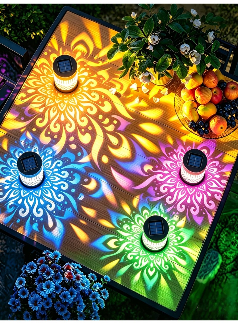 Solar Sunflower Mandala Outdoor Waterproof Decorative Light for Garden Fence Patio - Image 3