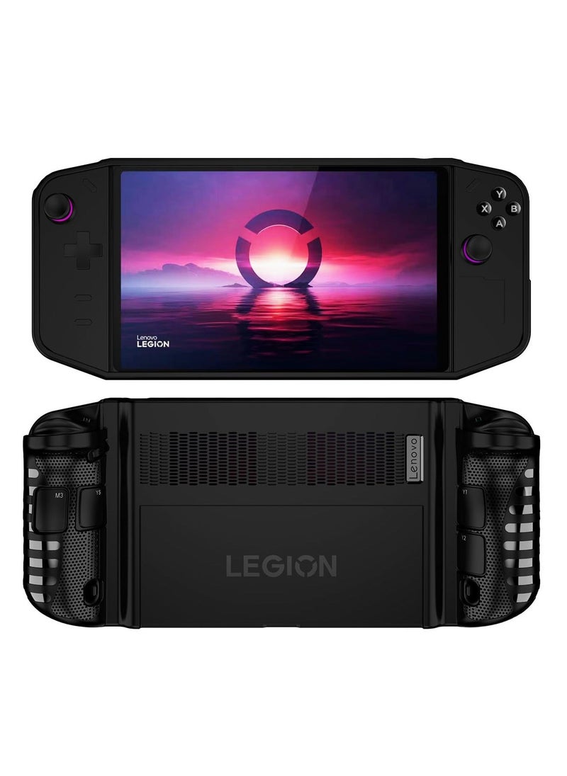 Protective Case Fit for Lenovo Legion Go 8.8", 2023 Release Handheld Game Console, Skin Full Body Soft TPU Drop-Proof Protector Cover Slim Case with Shockproof, Anti-Collision, Non-Slip (Black)