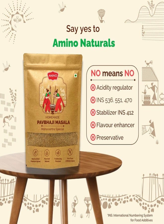 AMINO Pavbhaji Masala 250Gm | Traditionally Pounded Pavbhaji Masala - Image 3