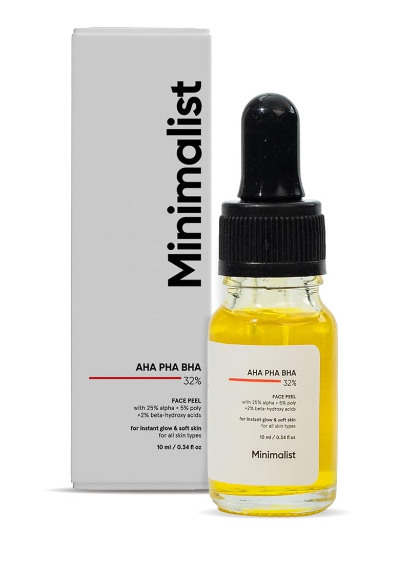 MINIMALIST - 25 AHA 2 BHA 5 PHA Peeling Solution Glowing Skin Smooth Texture Pore Cleansing Weekend Exfoliation 10ml - Image 1