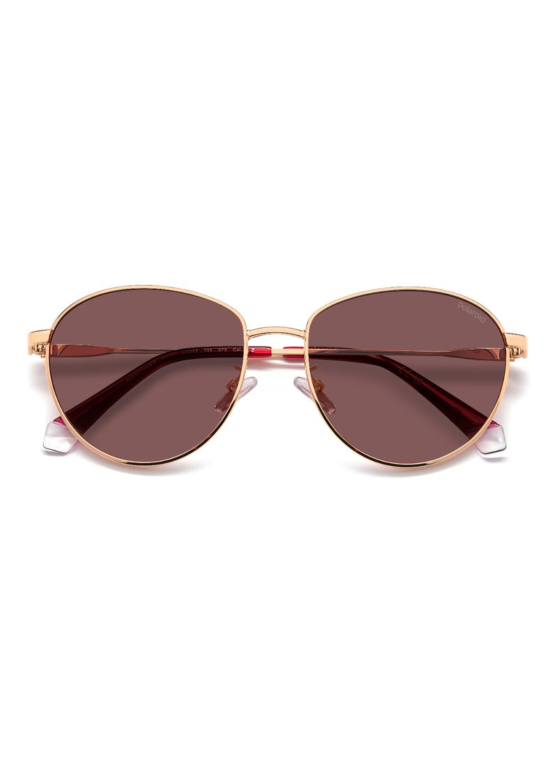 Polaroid Women's Polarized Metal Sunglasses Pld 4171/G/S/X Violet 51 - Lens Size: 50.5 Mm - Gold Viol  - Image 4