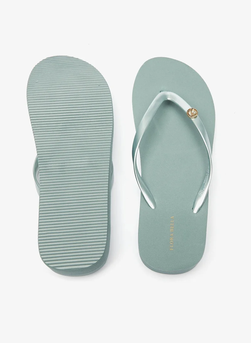 Flora Bella By Shoexpress Womens Solid Flip Flops with Flatform Heels