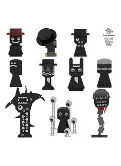 Rhythm box hand building blocks game peripheral monster Momohi MOC blocks black rhythm box 10-piece set