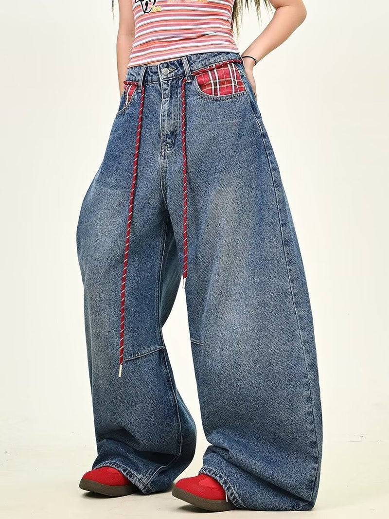 Unisex Classic Denim Jeans Loose Fit Daily Outdoor Wear - Image 5