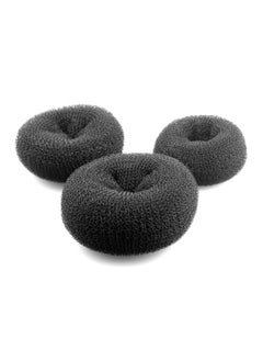 UPSTORE Beautiful Hair Bun Styler Rings for Women  Donut Buns Doughnut Shaper Chignon Former Pack of 3 Large Middle Small Black 