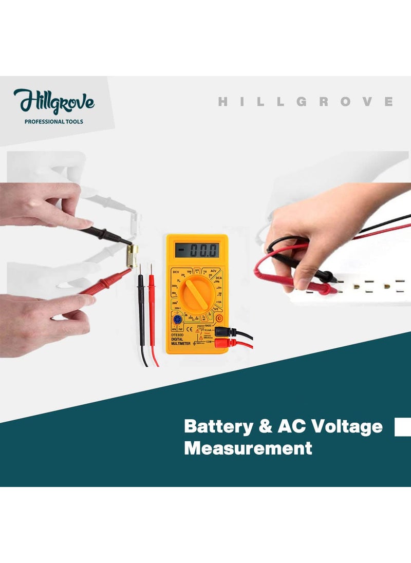 Hillgrove Hillgrove HGCM463M1 LCD AC DC Voltage Current Digital Mini Multimeter Ohm Electronic Tester with 25in1 Precision Screwdriver Set  - Image 5