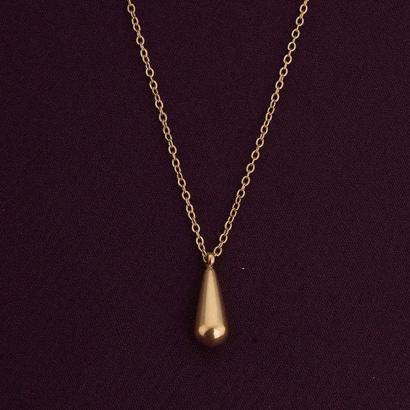 Palmonas PALMONAS Thin Pendant Necklace for Women | 18K Gold Plated, Waterproof & Anti-Tarnish