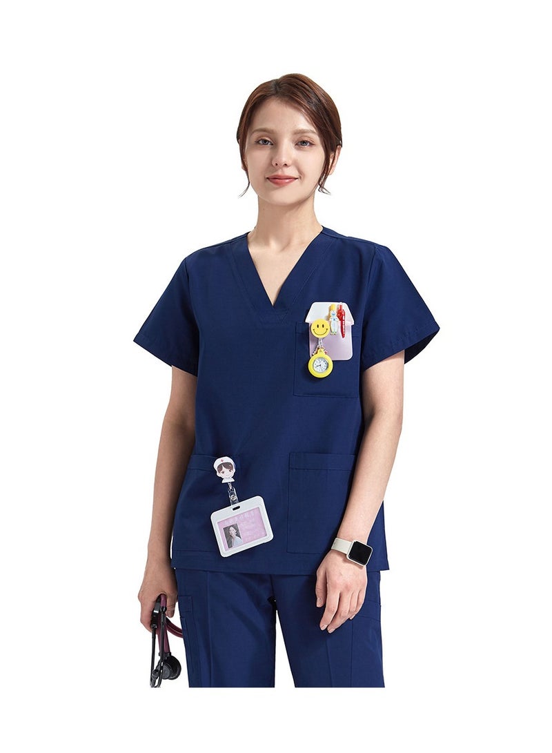 KUYING New V-neck Split Anti Wrinkle Split Medical Uniform  - Image 1