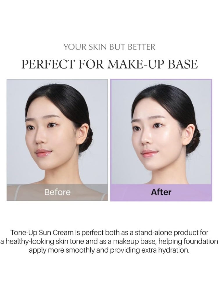 d'Alba Uneven Skin Tone & Dullness Care – d’Alba Purple Tone-Up Correcting Sunscreen SPF50+ PA++++ for Brightening, Protection & Instant Radiance – Color-Correcting UV Protection for Bright, Even Skin - Image 5