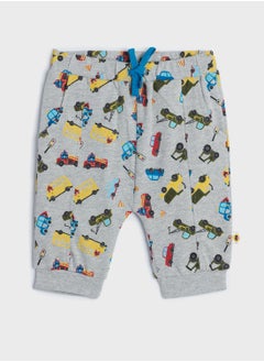 Infant Vehicles Print Sweatpants