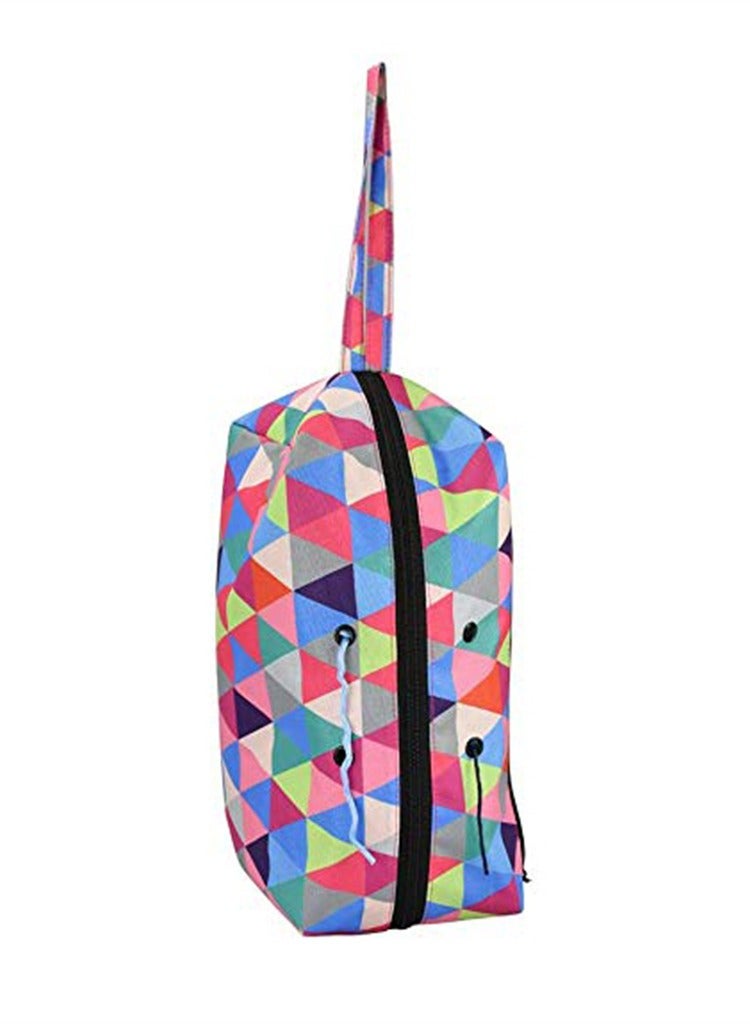 حقيبة كروشيه محمولة بسحاب وجيوب، منظم خيوط أنيق للحياكة، أدوات كروشيه، تخزين الصوف والإبر - Image 4