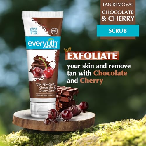 Everyuth Naturals Tan Removal Chocolate & Cherry Scrub|D tan, Detoxify & Cleanse|Paraben Free| Antioxidant Choco & Multi-Vitamin Cherries|For Oily, Dry, Normal, Combination & Sensitive Skin - 50g - Image 4