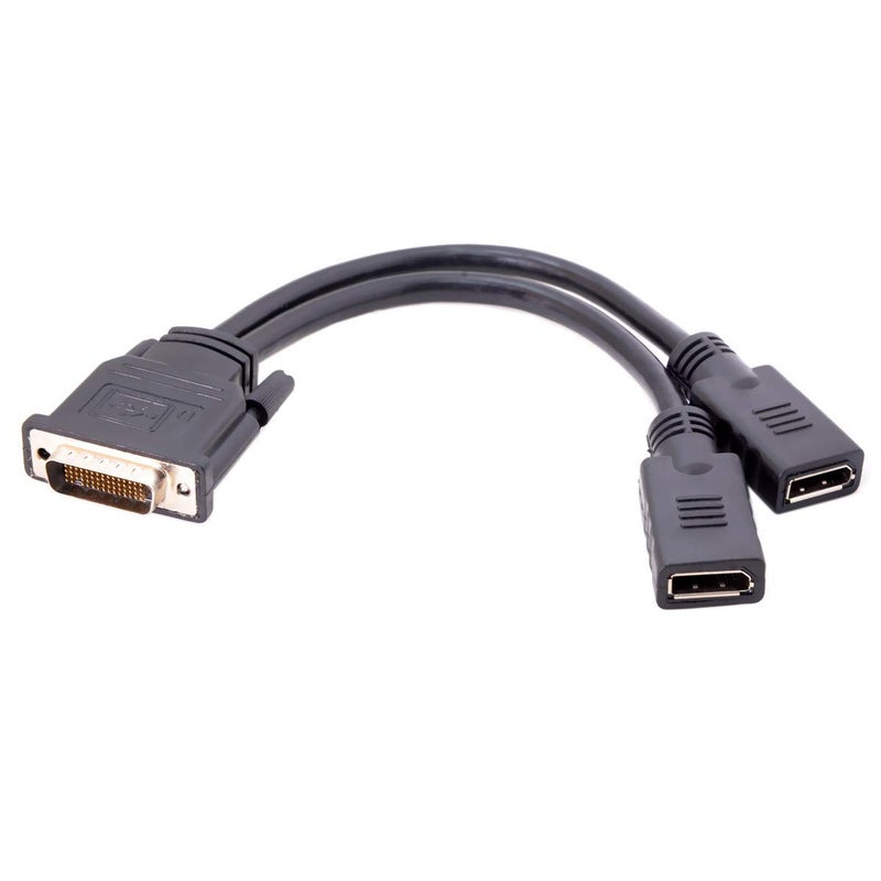 JSER DMS-59Pin Male to Dual DP Displayport Female Splitter Extension Cable for PC Graphics Card - Image 5