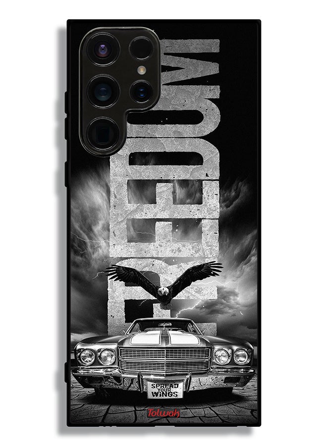 Tolwak Samsung Galaxy S23 Ultra 5G Protective Case Cover Freedom Art - Image 3