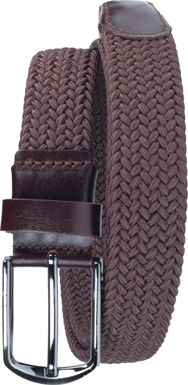 Deribond Woven Braided Men's Belt with Elastic, Stretch Features