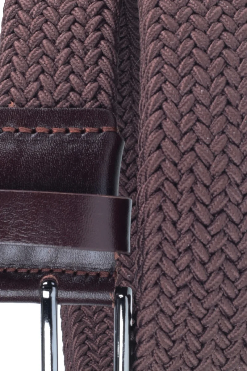 Deribond Woven Braided Men's Belt with Elastic, Stretch Features