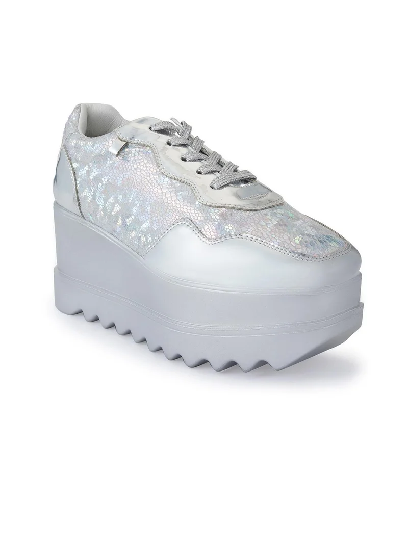 Anaar Anaar Disco 22 Signature Wedge Sneakers, Womens Festive, Special Occasion and Partywear Premium Shoes