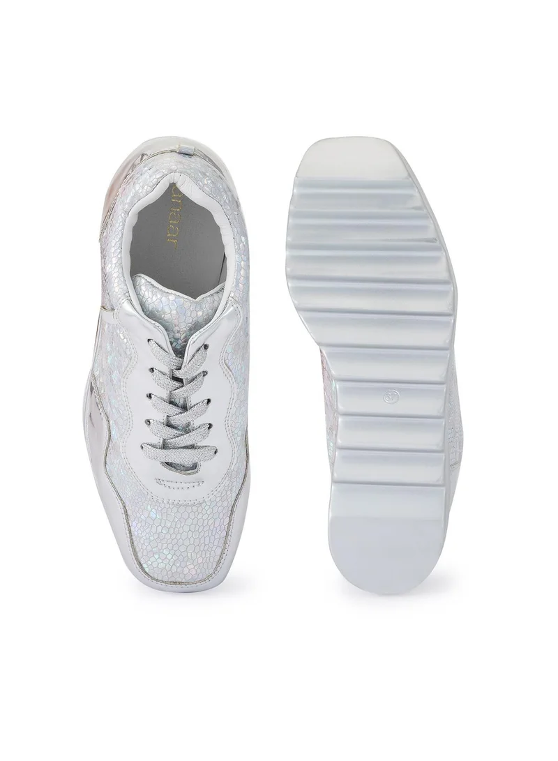 Anaar Anaar Disco 22 Signature Wedge Sneakers, Womens Festive, Special Occasion and Partywear Premium Shoes