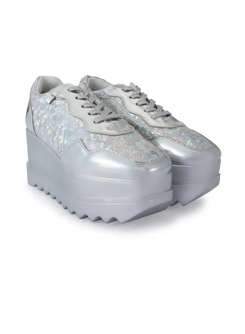 Anaar Anaar Disco 22 Signature Wedge Sneakers, Womens Festive, Special Occasion and Partywear Premium Shoes