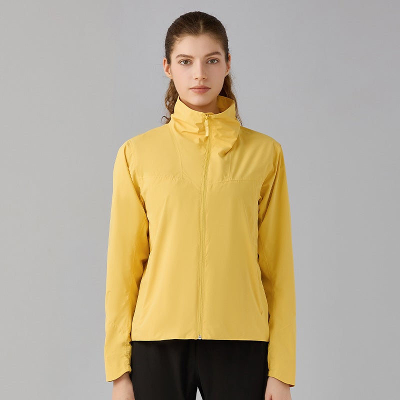 Autumn Winter Windproof Softshell Jacket Womens Sportswear DAW010 Fog Green - Image 2