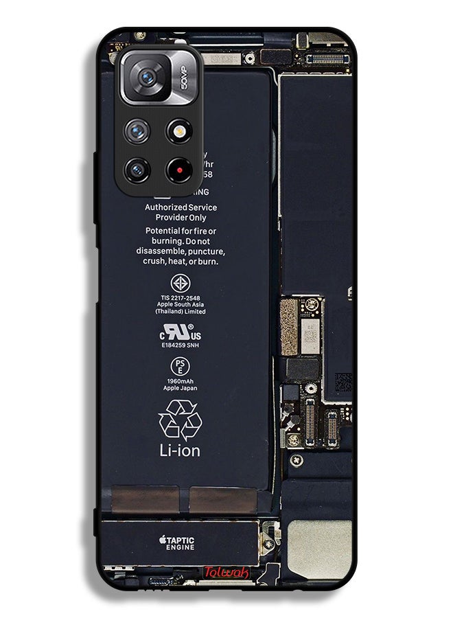 Tolwak Xiaomi Redmi Note 11S Protective Case Cover Phone Circuit Pattern - Image 2