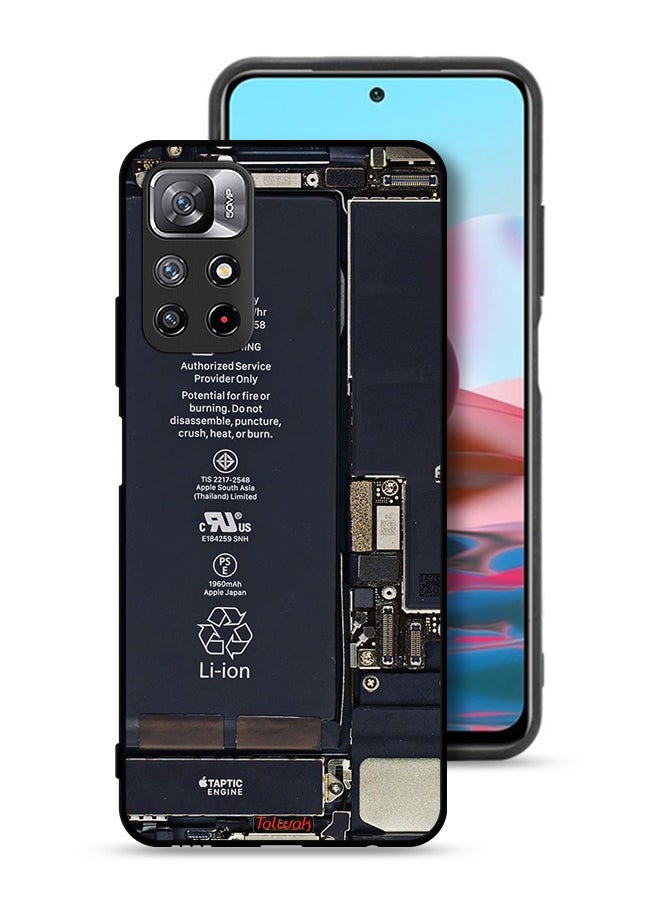Tolwak Xiaomi Redmi Note 11S Protective Case Cover Phone Circuit Pattern - Image 1