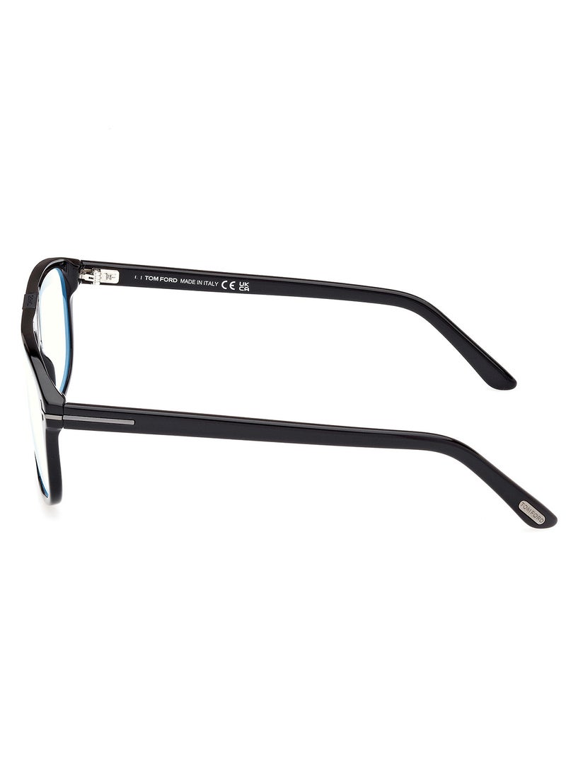 TOM FORD إطارات نظارات رجالية بشكل طيار من الراتنج - FT5901-B-N00155 - حجم العدسة: 55 مم - Image 4