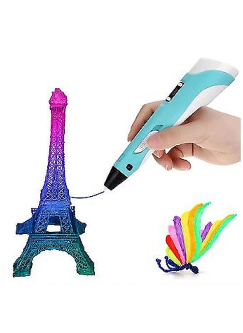 null - Smart 3d Pen With Led Display, 3d Printing Pen With Usb Charging, 20 Colors Pla Filament Refills, Compatible Pla And Abs (purple) - Image 1