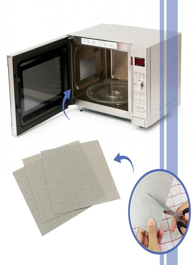 مايكرو تريدرز مجموعة مايكرو تريدرز من 10 قطع من ألواح رقائق الميكا العالمية، مقاس 130 × 130 مم، قابلة للقص حسب المقاس، لغطاء موجه الموجات في فرن الميكروويف، ملحق إصلاح واستبدال - Image 2
