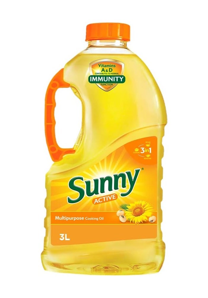 Sunny زيت الخضار الممزوج النشط من ساني - 3 لتر - Image 1
