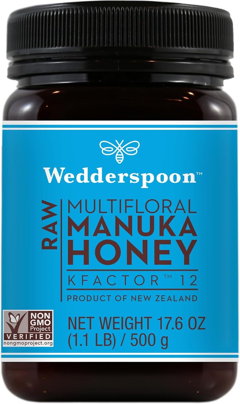 Wedderspoon Raw Multifloral Manuka Honey KFactor 12 - 500g - Image 1
