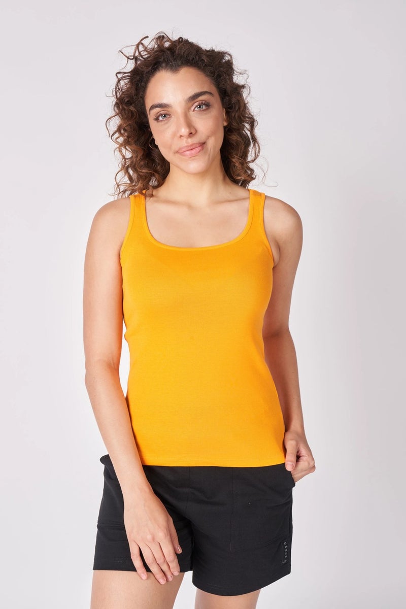 Defy's Women's 100% Cotton Wide Strap T-Shirt  - Image 1