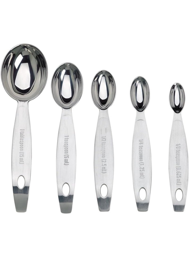 Cuisipro Stainless Steel Measuring Spoon Set Silver, Standard - Image 3