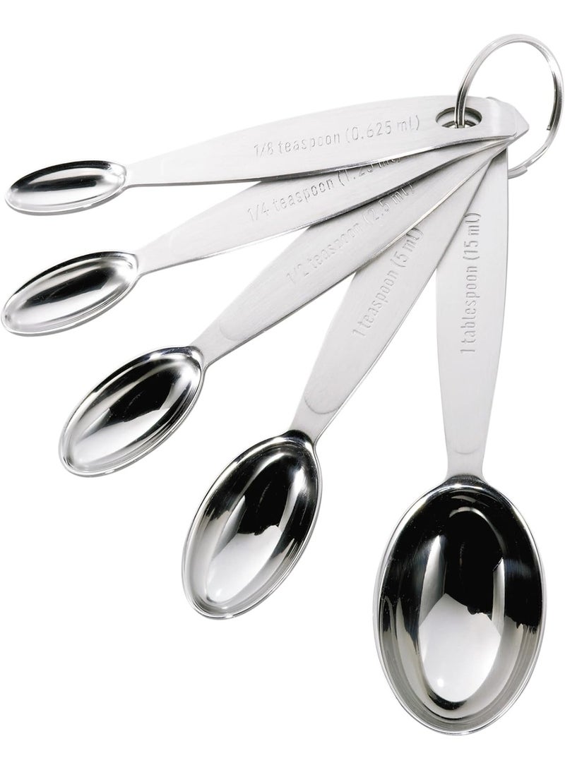 Cuisipro Stainless Steel Measuring Spoon Set Silver, Standard - Image 1
