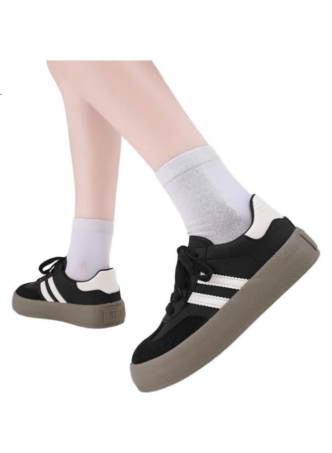 SEMIR Thick-Soled Casual Shoes For Women Spring/Summer New Style Travel All-Match Sports Shoes Sfym233655 Black Size 35 - Image 2