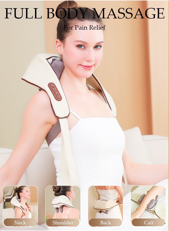 Generic Intelligent High Endurance Cervical Massager Neck Trapezius Muscle Shoulder Waist Leg Kneading Hot Compress Massage Cape for Relaxing Shoulder and Cervical Massage  - Image 5