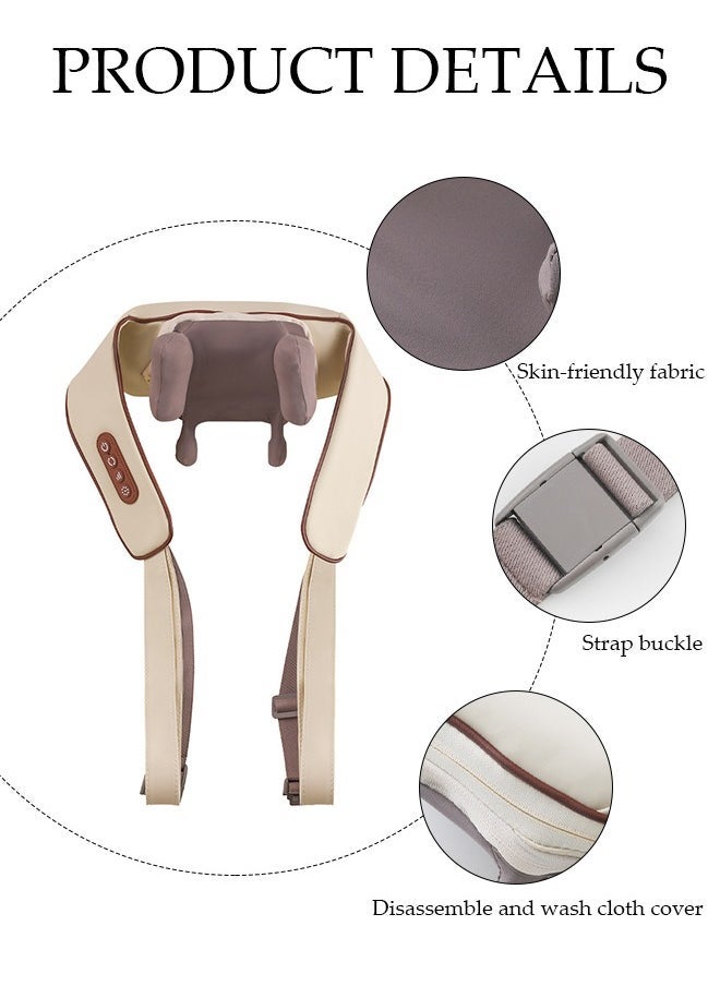 Generic Intelligent High Endurance Cervical Massager Neck Trapezius Muscle Shoulder Waist Leg Kneading Hot Compress Massage Cape for Relaxing Shoulder and Cervical Massage  - Image 4