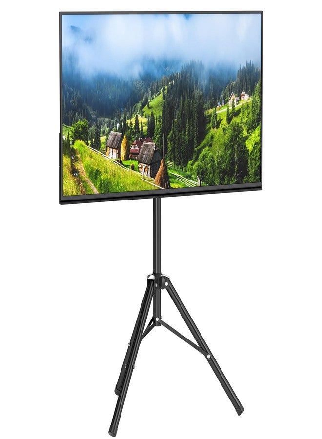 lifancy Portable TV Tripod Stand Tilt Mount for 32 to 55 inch LCD LED Flat Screen TV Display Floor Stand - Image 1