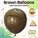 KAWKALSH 18 Inch Brown Latex Balloons 32 Pack Earth Tone Party Decor for Rustic Wedding Fall Festival Safari Theme Coffee Party Natural Elegant - Image 4