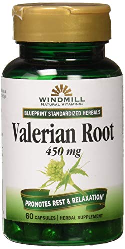 WINDMILL Valerian Root 450mg Extract 60 Caps by Windmill - Image 2