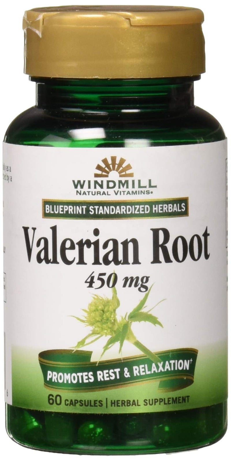 WINDMILL Valerian Root 450mg Extract 60 Caps by Windmill - Image 3