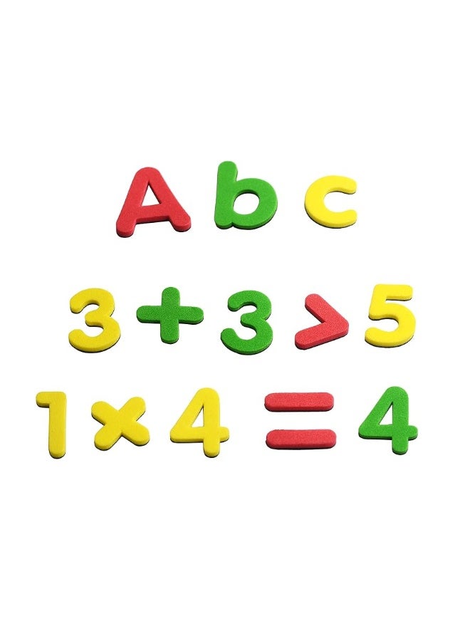SpriteGru 123 PCs Magnetic Form Letters and Numbers with Uppercase and Lowercase Plus Symbols for Alphabet Vocabulary Math Each Measures About 12 x 15 - Image 2