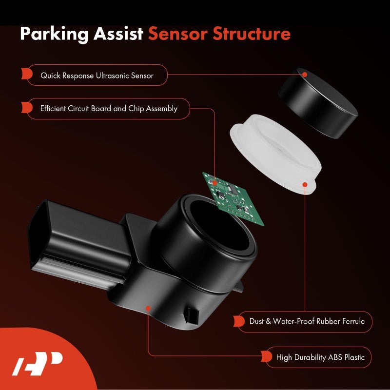 A-Premium Rear Reverse Backup Parking Assist Sensor Compatible With Select Ford And Lincoln Models - F-150  F150  2009-2014  Mark Lt 2010-2014  Replace# 9L3Z-15K859-D - Image 3