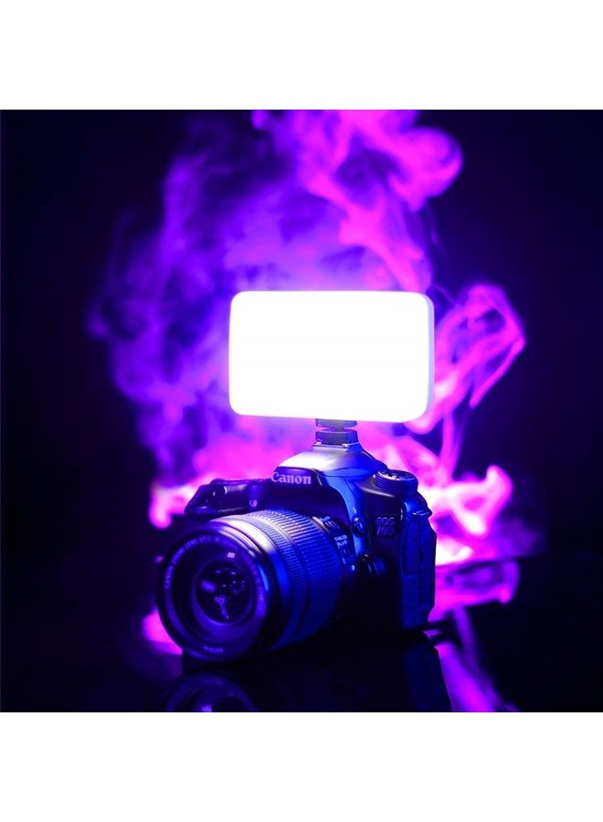 VIJIM ضوء فيديو LED VL120 على الكاميرا، مصباح تصوير صغير قابل لإعادة الشحن 120 LED، إضاءة ملء 3200K-6500K ثنائية اللون قابلة للتعتيم، CRI95+، بطارية مدمجة 3100mAh لكاميرات كانون ونيكون وسوني DSLR - Image 3