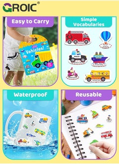 GROIC Reusable Sticker Books for Kids,Fun Sticker Books for Toddlers,Cute Waterproof Stickers,Educational Learning Toys Travel Stickers Activity Books for Kids  - Image 5