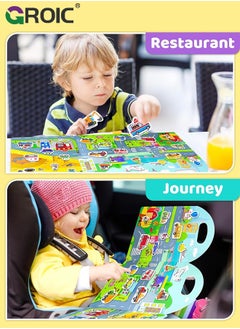 GROIC Reusable Sticker Books for Kids,Fun Sticker Books for Toddlers,Cute Waterproof Stickers,Educational Learning Toys Travel Stickers Activity Books for Kids  - Image 3